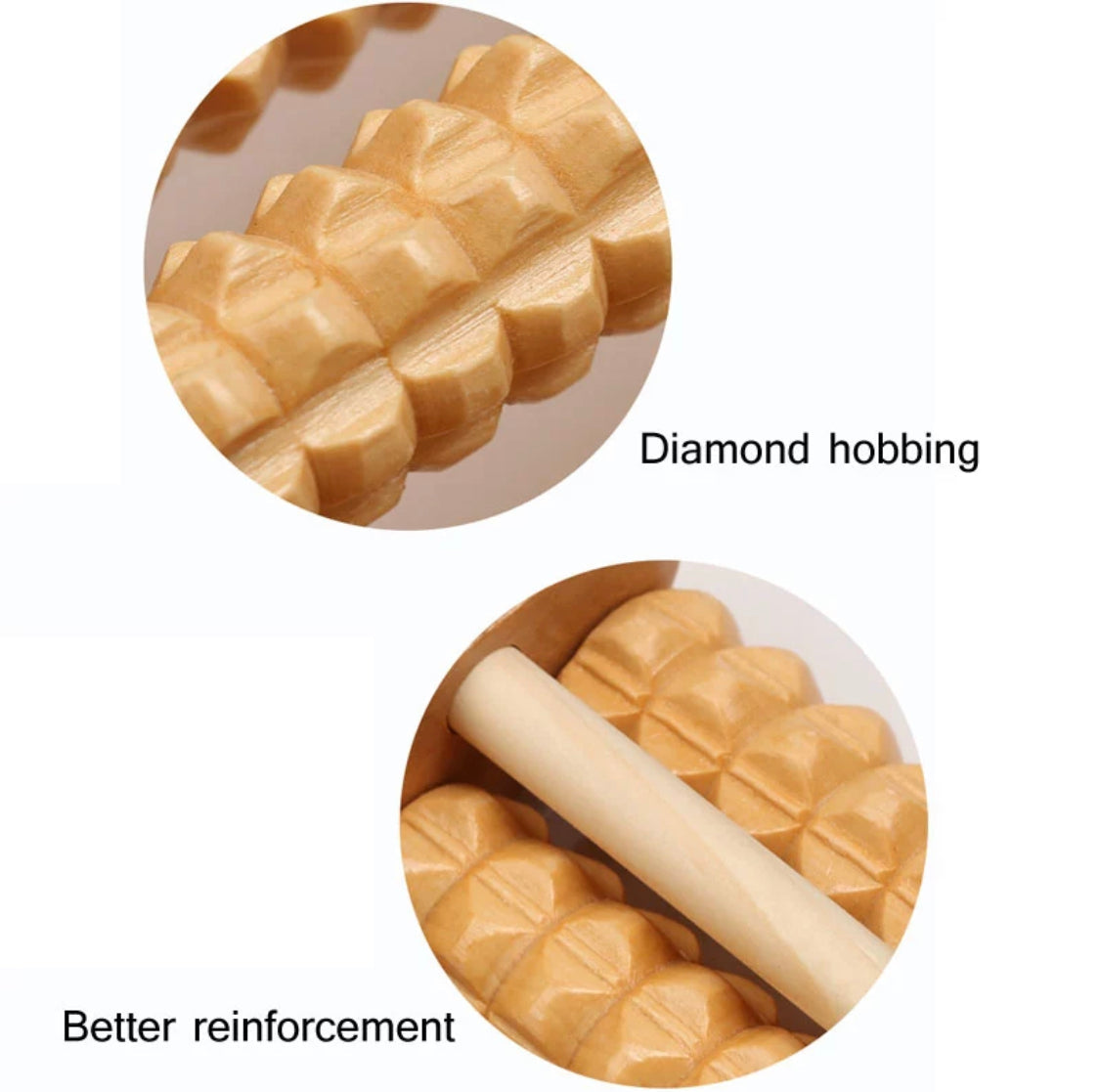 Wooden Roller Foot  Massager